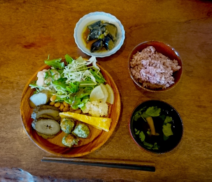 Kurashiki Sabo Ouka Cafe - first round (salad and others)