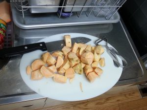 easy homemade tea snack chopped_potatoes