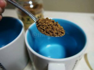Better taste instant coffee: Put your regular amount of instant coffee to your mug