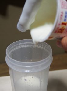 make your own yogurt at home: Step 3 Mix plain yogurt and milk