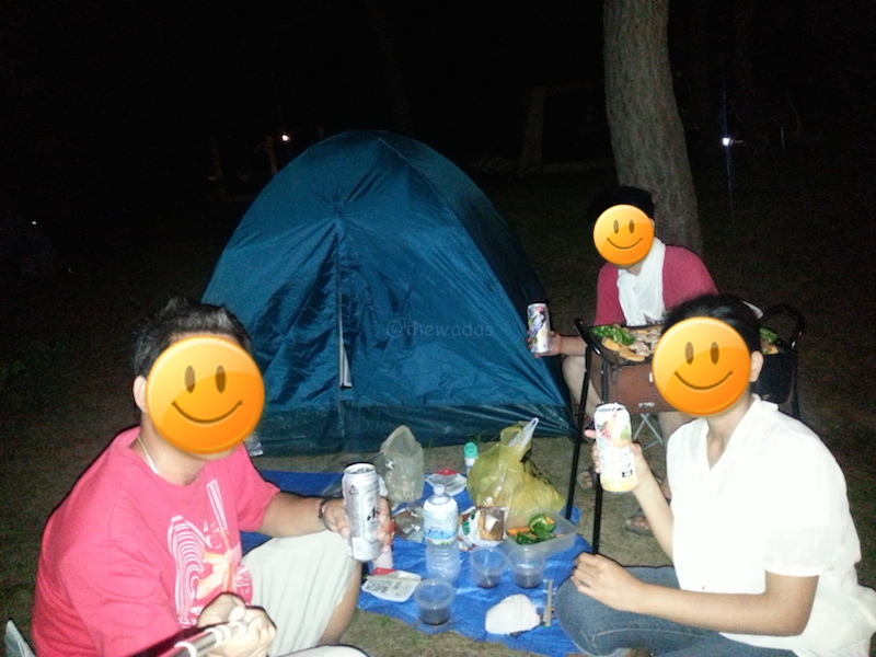 Camping and BBQ party in Tottori