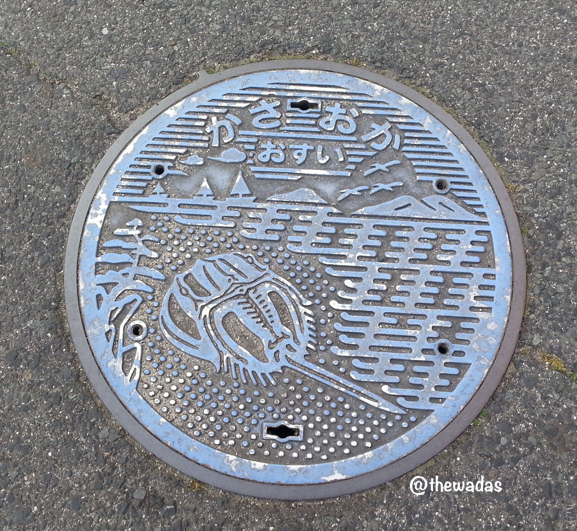 Kasaoka City manhole