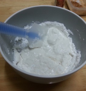 Steps 1-2: Mix dough ingredients and water…