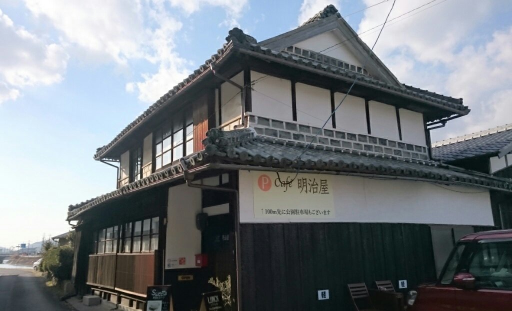 Cafe Meijiya in Osafune Town, Setouchi City